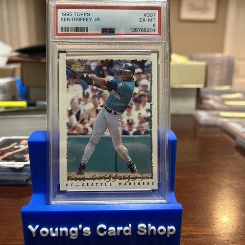 1995 Topps #397 Ken Griffey Jr., Seattle Mariners, HOF, PSA 6