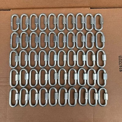 50 Pack Maillon Rapide N8 5/16   Quick Link WLL 700kg 1540lbs