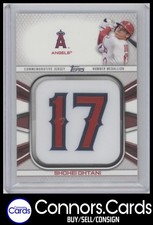 Shohei Ohtani #JNM-SO Prices | 2022 Topps Player Jersey Number