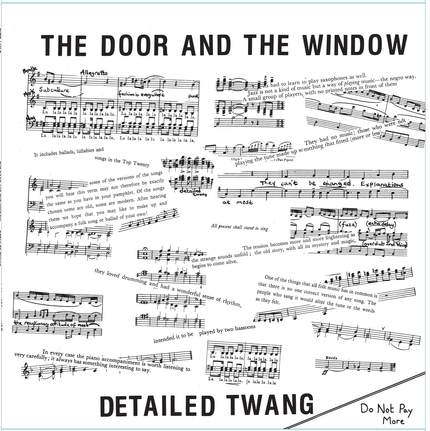 The Door and the Window Detailed Twang (Vinyl LP) 12" Album