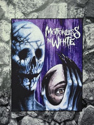 LARGE SEW ON PRINTED JACKET BACK PATCH ~ 11 x 14.5  ~ MOTIONLESS IN WHITE