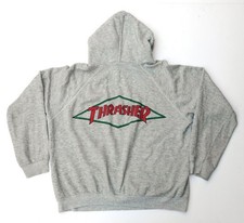 ✅ FELPA CON CAPPUCCIO rivista THRASHER vintage skate 101 piano B ragazza industrie mondiali epoca anni 80 ∞