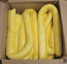 BearTOOLS Yellow Chemical Spills Absorbent Sock 1.2 Metre 80L Single Piece