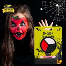Black White Red Face Paint, 3 Colors Body and Face Painting, Face Body Paint Spe