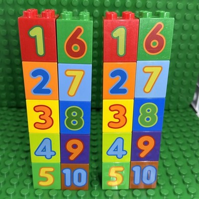 Lego Duplo Number Blocks  20 Pieces For Fun Learning Math Homeschool Preschool