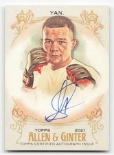 2021 Topps Allen & Ginter #FSA-PY Petr Yan Full-Size Autograph UFC Champ