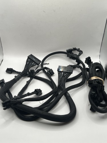Jeu de câbles d'alimentation modulaires EVGA - CPU, VGA, MB, PSU - Manchon noir