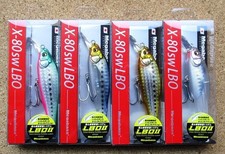Megabass X80sw LBO II Limited Edition 4pcs Set Unopened Fishing Lure 82mm 12g
