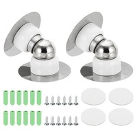 "2 StüCk 2,1\\\" Magnetische TüRstopper FüR Wand Und Boden, Weiß"