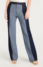 NEW Cinq A Sept Contrast Francine Pant Indigo 026