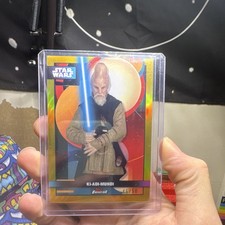 Topps Finest Star Wars Ki-Adi-Mundi F-19 Attack of the Clones Serial # 46/50