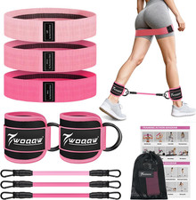 Resistance Bands Set - Ankle Resistance Bands with Cuffs for Legs  Glute Workou
