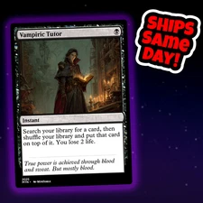 Vampiric Tutor - Custom Art Magic: The Gathering Playtest Card - Commander EDH