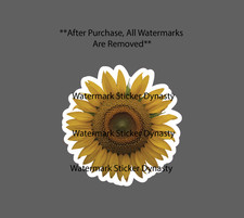 Sunflower Sticker Waterproof Decal Flower Floral Farm Garden Gift NEW