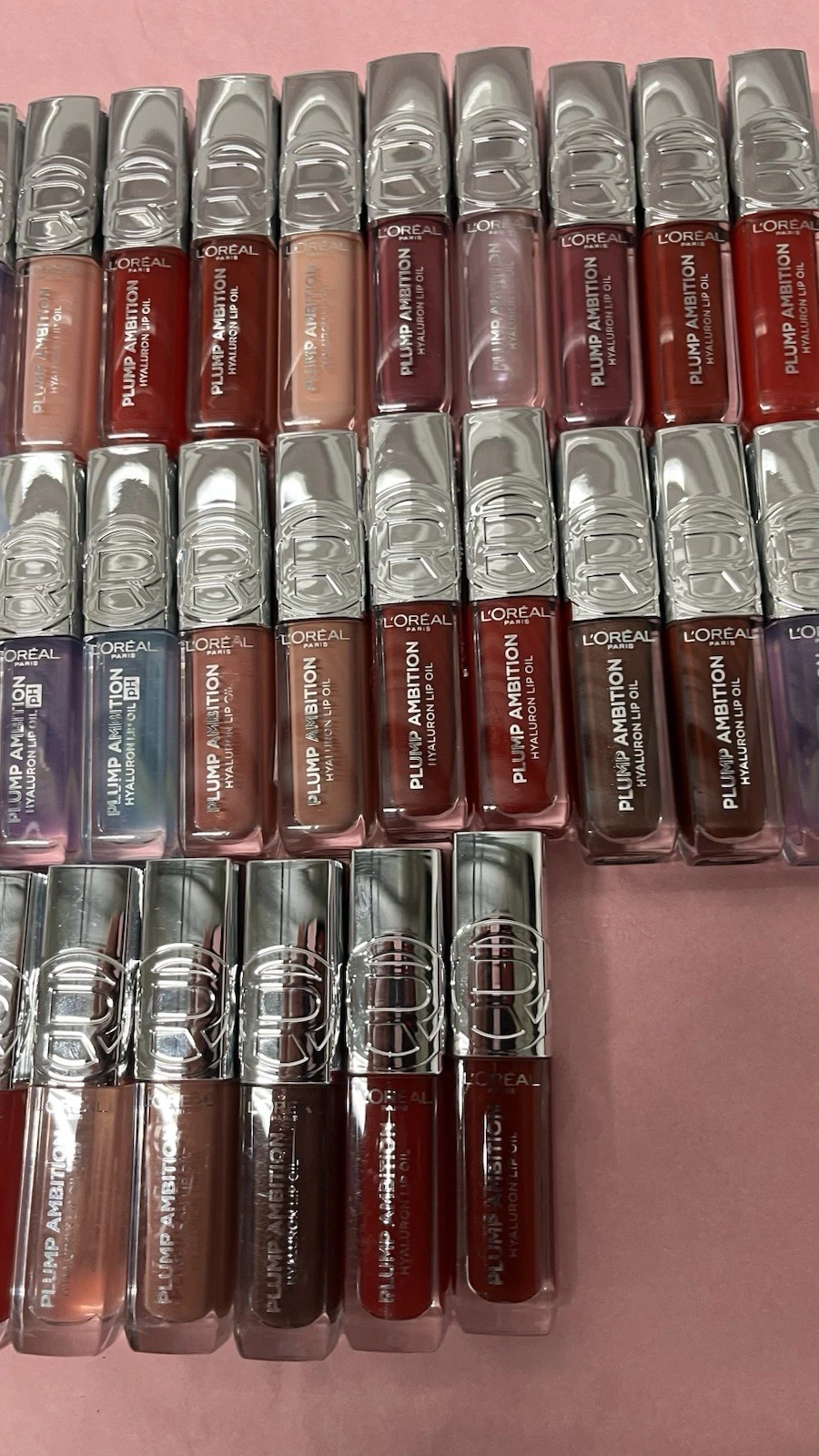 L'Oréal Paris Plump Ambition Hyaluron Lip Oil Full Size Mixed Lot Shades(50) image 3