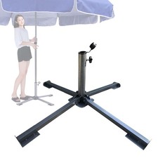 Pied de parasol pliable pour terrasse, jardin ou cour extérieure.