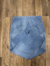 Vtg 80s Levis Orange Tab Skosh More Room Blue Jeans Mens 34x28 USA Made Denim