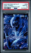 PSA 10 Zoro-Juurou SP OP12-004 Special Alternate Art Japanese One Piece Card