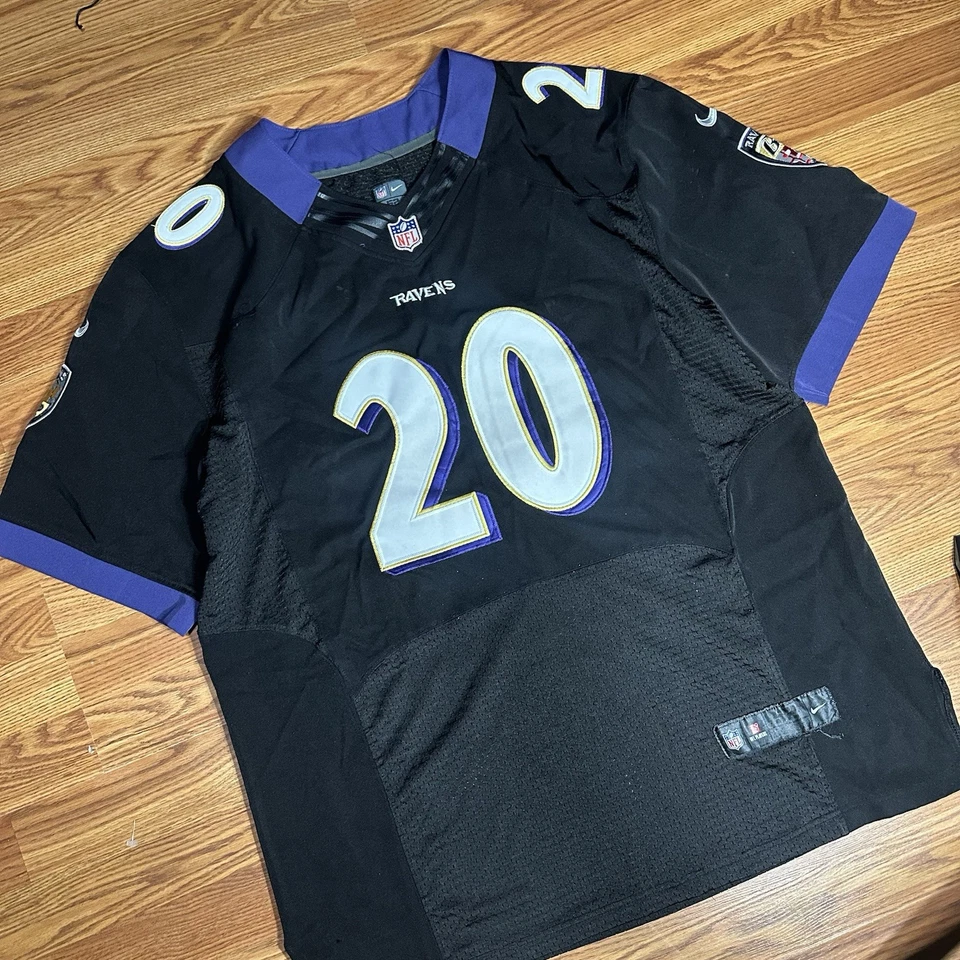 Camiseta de fútbol americano NFL Baltimore Ravens Ed Reed #20 talla 52 Nike cosida en el campo Foto 3 de 4