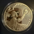 1 oz  Silver The Eureka 999.5 Fine Silver Round ABC Bullion Miner In Capsule