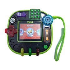 LeapFrog RockIt Twist Handheld Learning Game System Green Tested Working