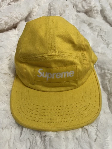 Casquette de camp en sergé chino lavé Supreme (SS23) jaune