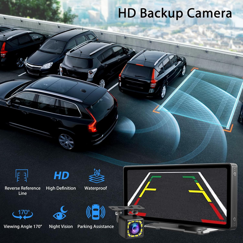 10.26" Wireless Carplay Screen for Car,Wireless Apple Carplay & Android Auto,Por - Picture 4 of 8