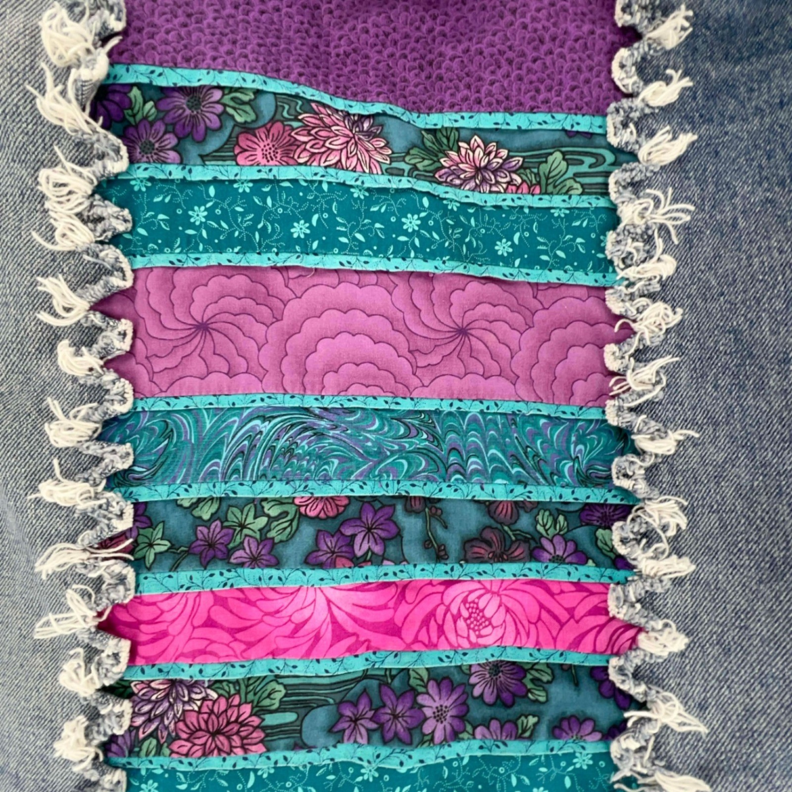 Vintage Levi's handmade Patchwork Boho Jacket Gua… - image 6