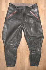 NOSTALGIE Herren- BREECHES - LEDERHOSE / Lederbreeches in dkl.-grün ca. Gr. 48