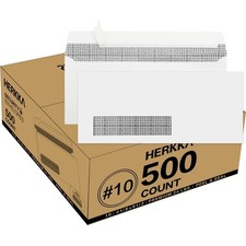 500 Pack 10 Single Left Window SELF Seal Security Envelopes 4-1/8 x 9-1/2