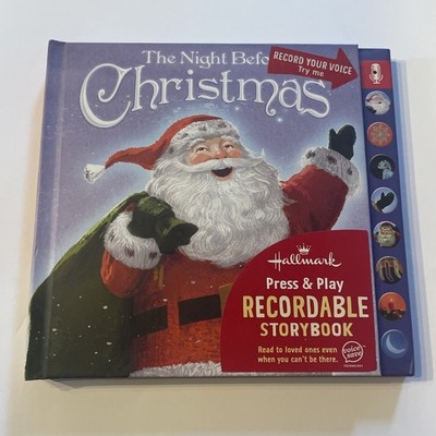 HALLMARK ~The Night Before CHRISTMAS~ Recordable Storybook Press & Play  RARE! 