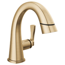 Delta Stryke 577-CZPD-PR-DST Single Handle Pull Down Bathroom Faucet - Bronze