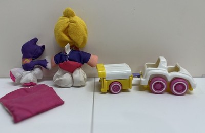 1980s Fisher-Price Smooshees Cuddlers Kathy and Kittycamp Complete