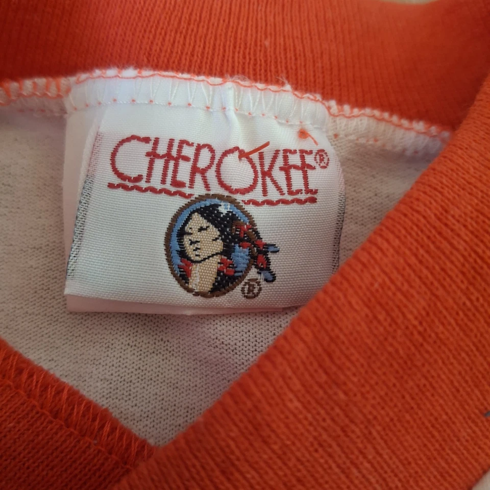 Vintage Kids Cherokee Shirt NWT Short Sleeve Size 7 Native American Made In USA - Image 4 of 4