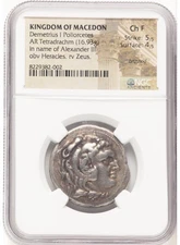 MACEDONIAN KINGDOM. Demetrius I Poliorcetes (306-283 BC). AR tetradrachm (29mm,