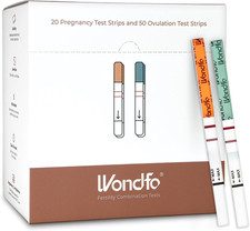 Wondfo 50 Ovulation Test Strips and 20 Pregnancy Test Strips Kit - Rapid Test De