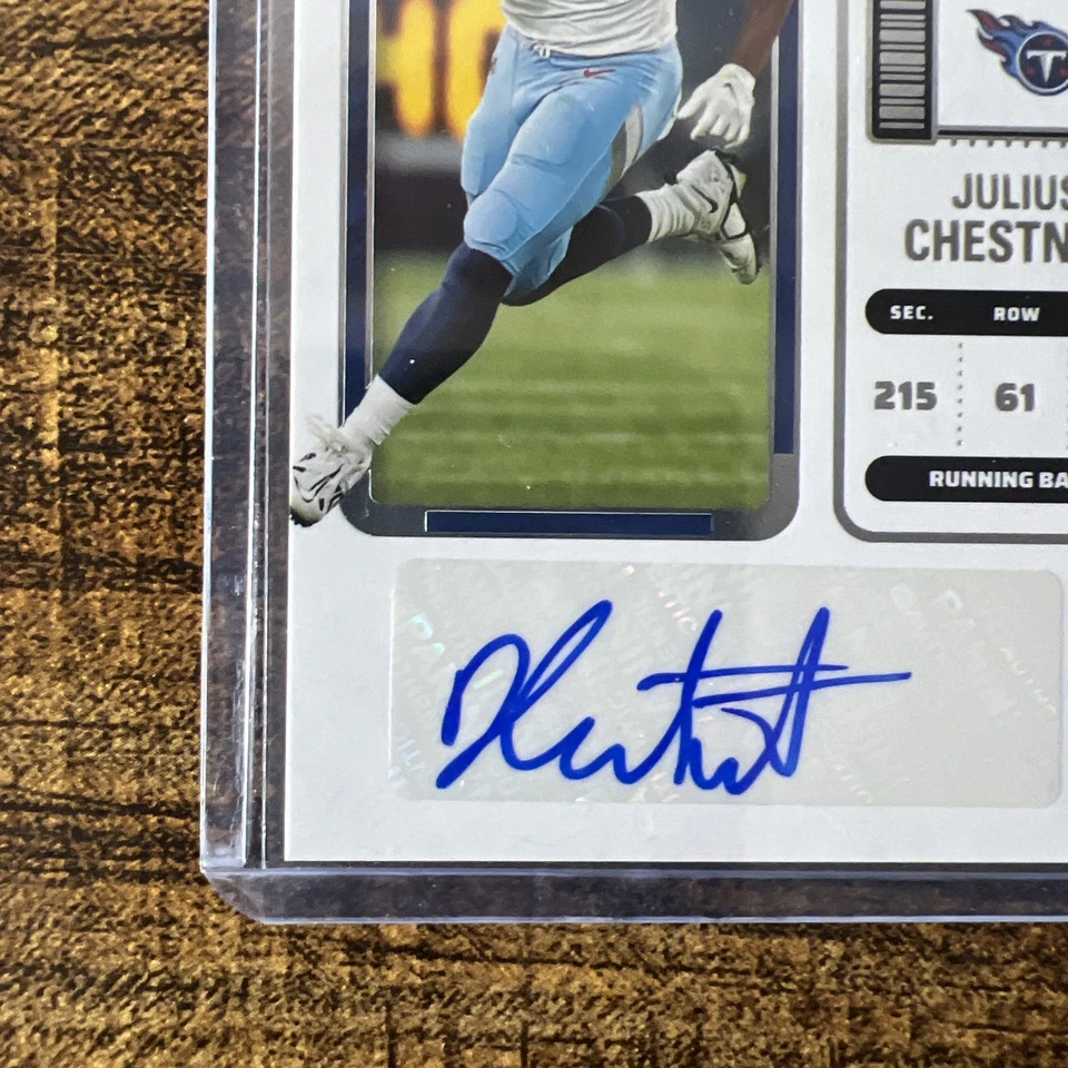 2022 Panini Contenders - Julius Chestnut RC #274 Rookie Ticket Auto - Image 2 of 4