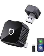 OTTOCAST Mini Pot 2025 2-in-1 Wireless CarPlay/Android Auto Adapter, 5GHz WiFi