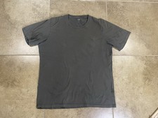 Uniqlo Mens Size L Gray Supima Cotton T-Shirt Crew Neck Short Sleeve