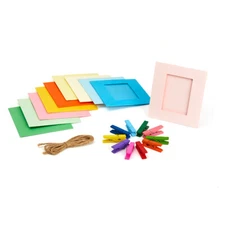 Hanging Paper Photo Frames for Mini Film- Assorted Colors