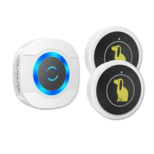 LIKEPAI Dog Doorbell for Potty Training, Wireless Pet Doggie Door Bell Training