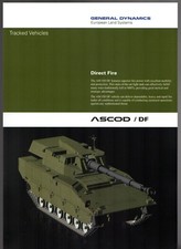 General Dynamics Ascod Direct Fire Tank 2010-2011 UK Single Sheet Brochure