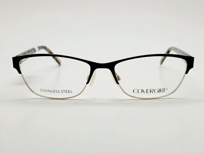 1 Unit New Covergirl Black Eyeglass Frame 54-16-140 #453