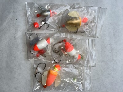 WORDEN'S SPIN N GLO SIZE #0 And # 4 SALMON LURE.  Rigged For Plunking.