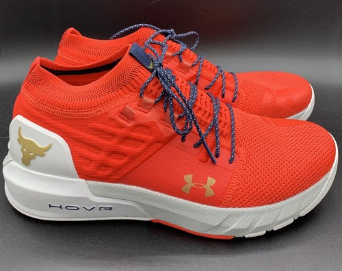 Under Armour Project Rock 2 Red Running Shoes Sneakers 3022024-604 Men’s 10 - Picture 2 of 5