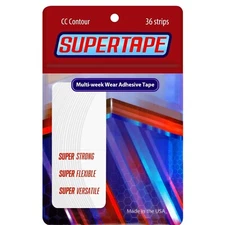 Supertape"CC" Contour Double Sided Tape 36 Pieces ~Lace Wigs,Toupee,Hairpiece.  