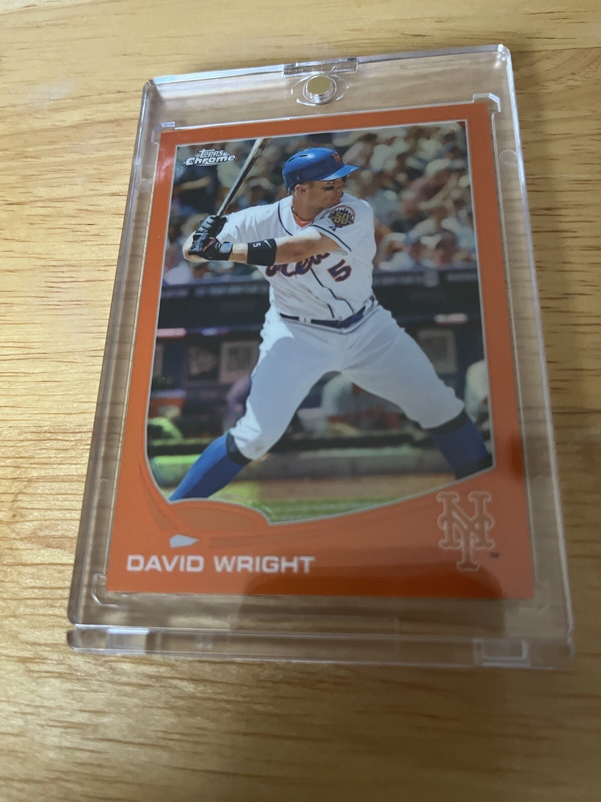 David Wright 2013 Topps Chrome Orange Refractor #142