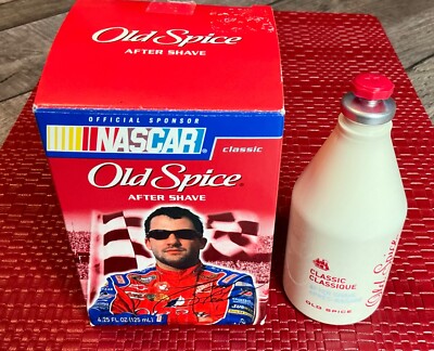 Old Spice Tony Stewart Limited Edition After Shave 4.25 oz NEW Open Box