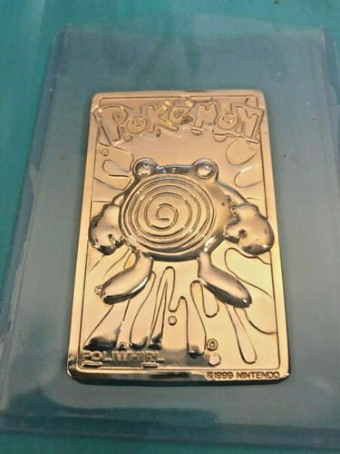 Pokémon Vintage 23k Gold Plated Poliwhirl 1999 rare card | eBay