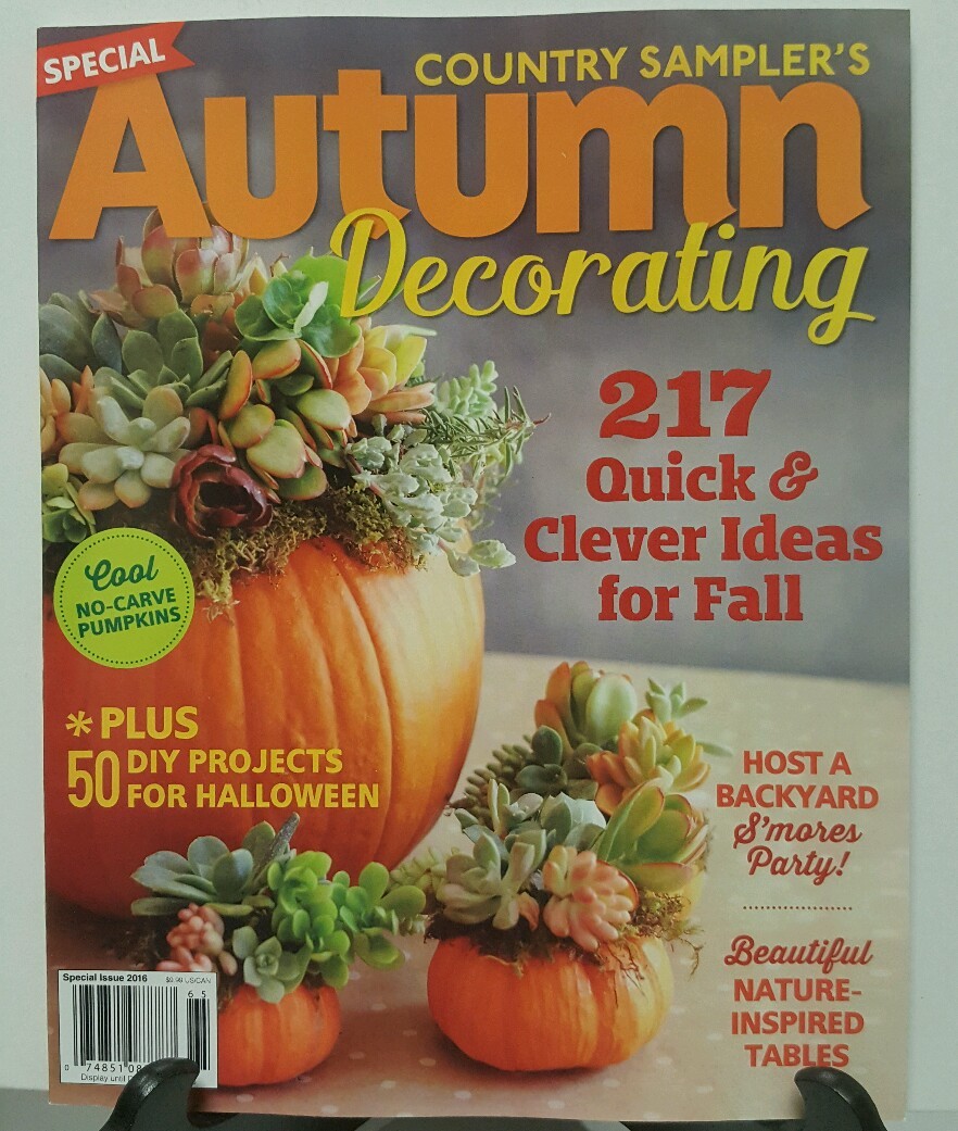 Country Samplers Autumn Decorating Clever Ideas for Fall 2016 FREE